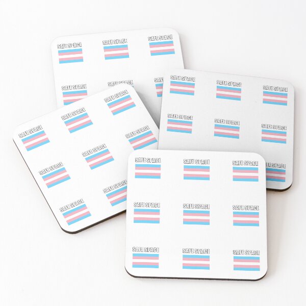 Item preview, Transgender Safe Space sticker pack set of 9 trans flags - pride packs designed and sold by Inspirationmotivation.