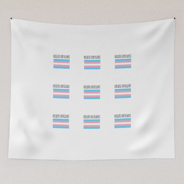 Item preview, Transgender Safe Space sticker pack set of 9 trans flags - pride packs designed and sold by Inspirationmotivation.