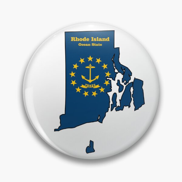 Item preview, Rhode Island map flag designed and sold by studioss76.