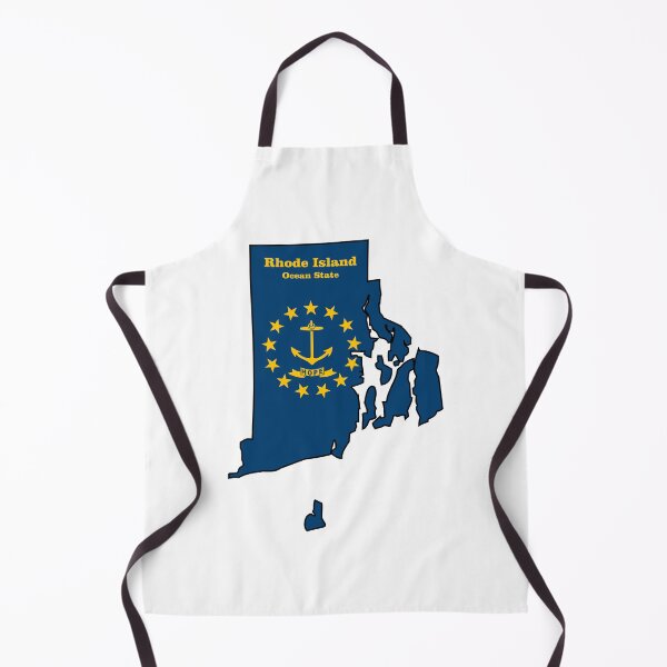 Item preview, Rhode Island map flag designed and sold by studioss76.