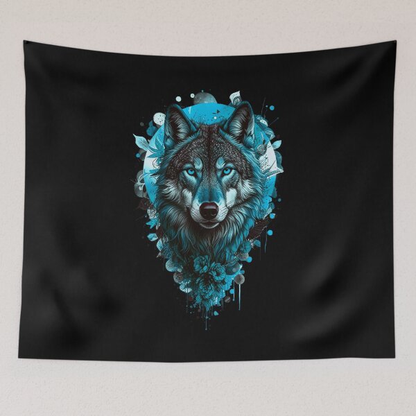 Item preview, Wolf Art - BLUE designed and sold by StefAnimal.