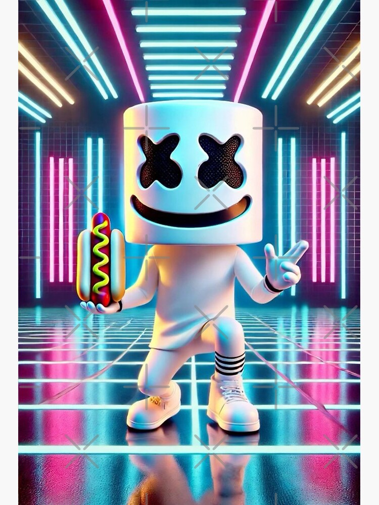 Dj Marshmallow Wall Art for Sale | Redbubble