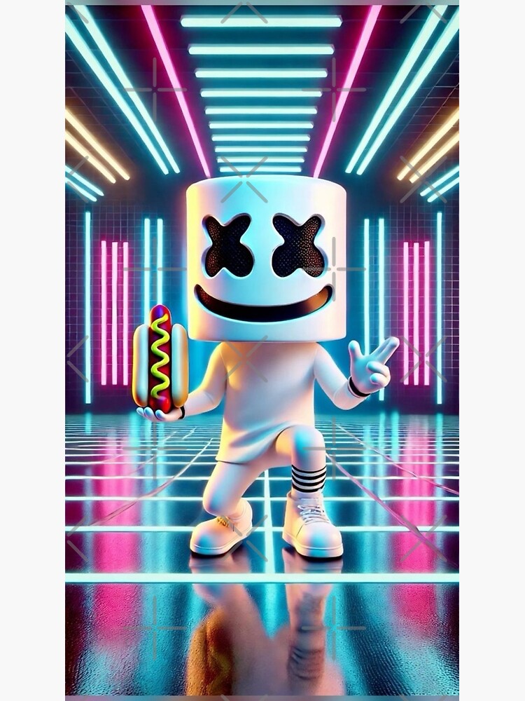 Dj Marshmallow Wall Art for Sale | Redbubble