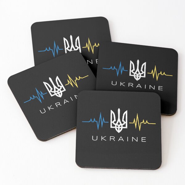 Item preview, Ukrainian Trident Symbole Ukraine Flag Heartbeat designed and sold by maxarus.