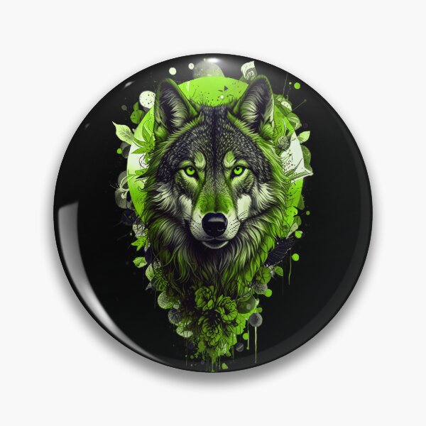 Item preview, Wolf Art - GREEN designed and sold by StefAnimal.