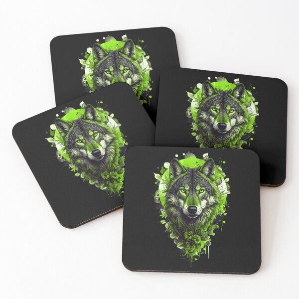 Item preview, Wolf Art - GREEN designed and sold by StefAnimal.