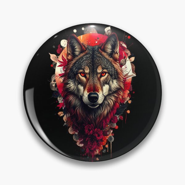 Item preview, Wolf Art - RED designed and sold by StefAnimal.