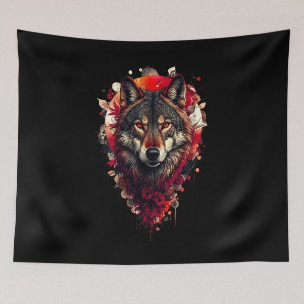 Item preview, Wolf Art - RED designed and sold by StefAnimal.
