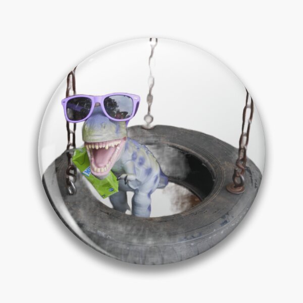 Item preview, Toy dinosaur in tire swing  designed and sold by Lauracolleen3.