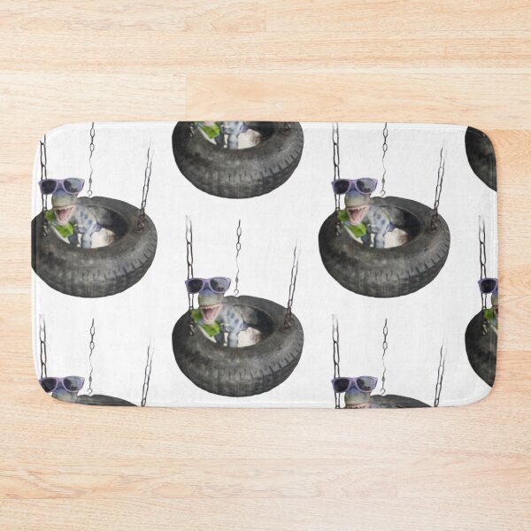 Item preview, Toy dinosaur in tire swing  designed and sold by Lauracolleen3.
