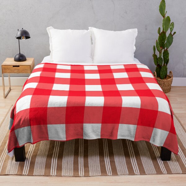 Item preview, Red and White Checkerboard Grid Squares designed and sold by OneThreeSix.