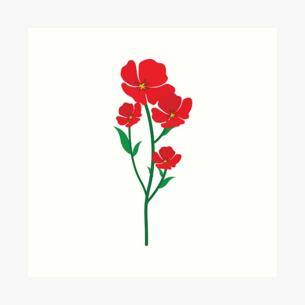 Aperçu de l'œuvre Poppy créée et vendue par KiValuate.