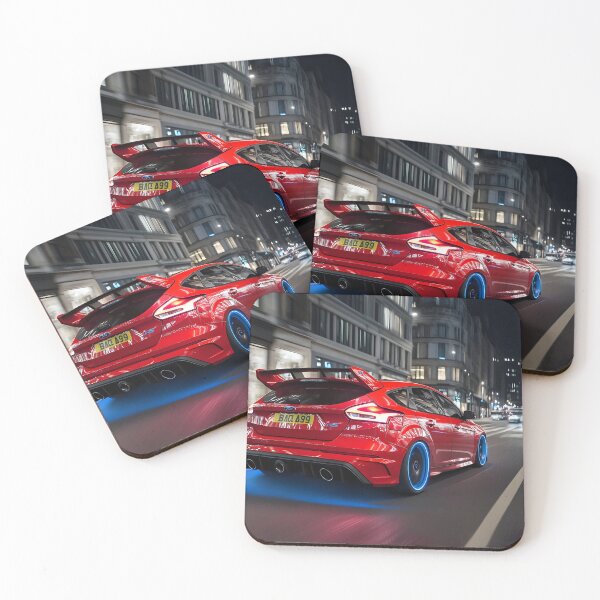 Item preview, Red Ford Focus RS Poster – Bold Performance in Stunning Detail II designed and sold by AutoPopStudio.