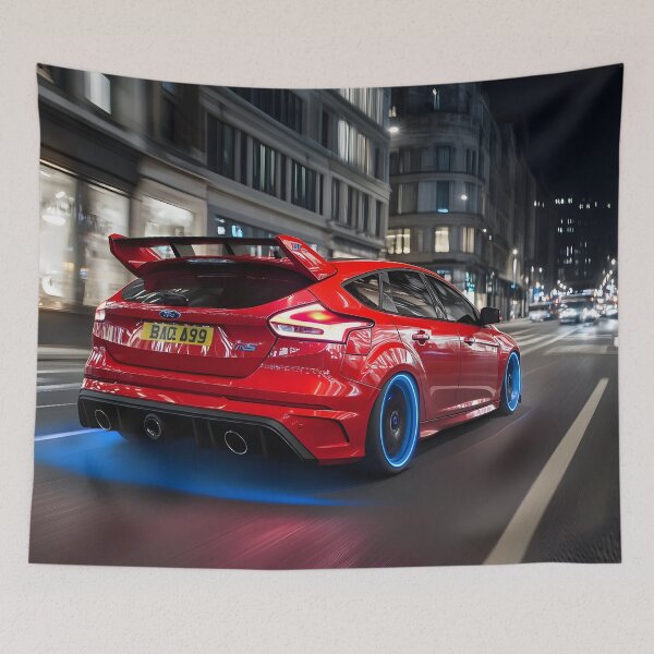Item preview, Red Ford Focus RS Poster – Bold Performance in Stunning Detail II designed and sold by AutoPopStudio.