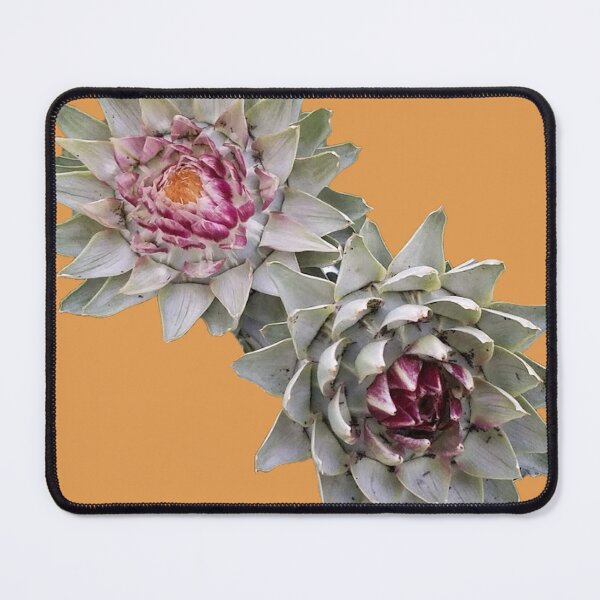 Item preview, artichoke flower orange background designed and sold by Lizzilzil.