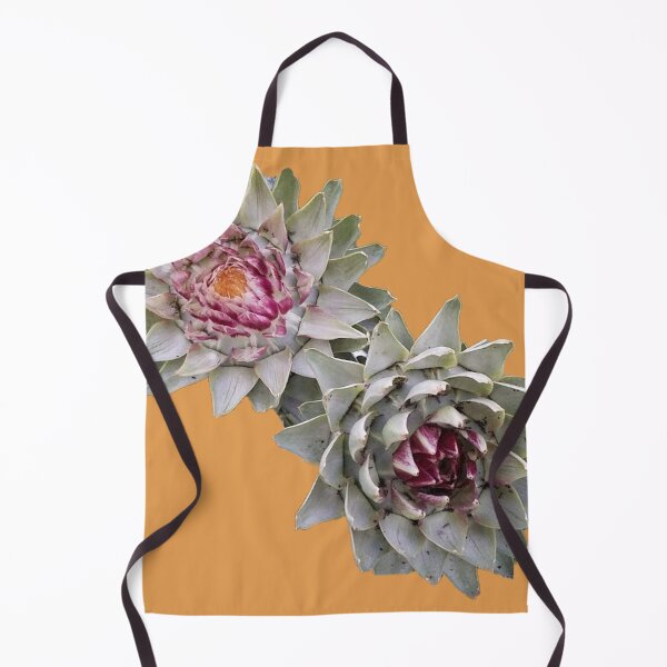 Item preview, artichoke flower orange background designed and sold by Lizzilzil.