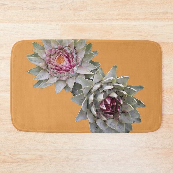 Item preview, artichoke flower orange background designed and sold by Lizzilzil.