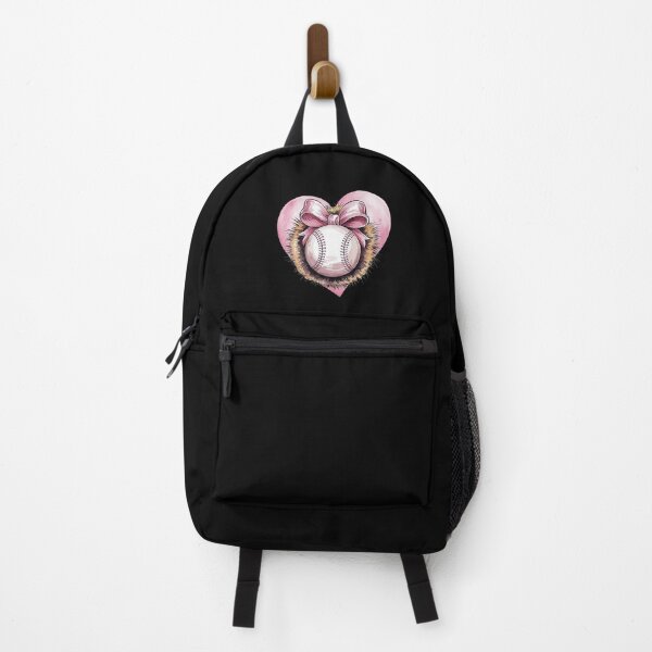 Item preview, Pink Baseball with Bow and Heart – Cute Softball Aesthetic designed and sold by love3617.