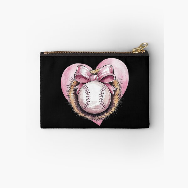 Item preview, Pink Baseball with Bow and Heart – Cute Softball Aesthetic designed and sold by love3617.