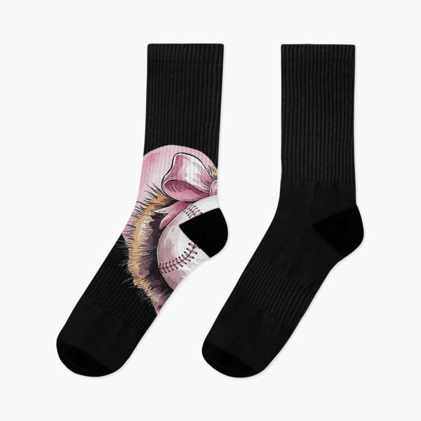 Item preview, Pink Baseball with Bow and Heart – Cute Softball Aesthetic designed and sold by love3617.