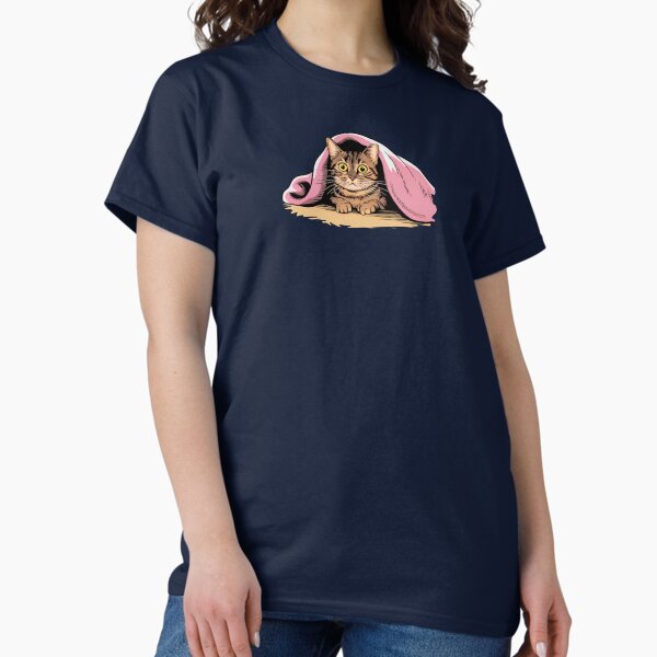 Item preview, Domestic Cat Under A Pink Blanket designed and sold by Niepek.