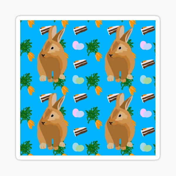 Item preview, Easter Bunny & Carrot Cake designed and sold by Klock & Bloom.