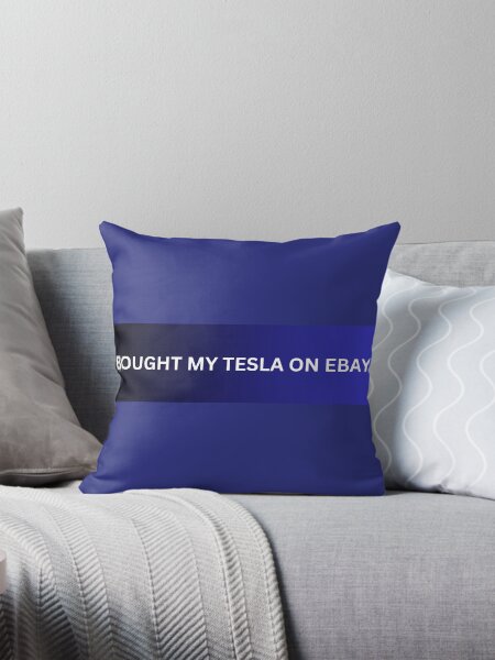 Vista previa del artículo con la obra «Humor sobre Tesla: compré mi Tesla en EBAY», diseñado y vendido por WokeWolf79.