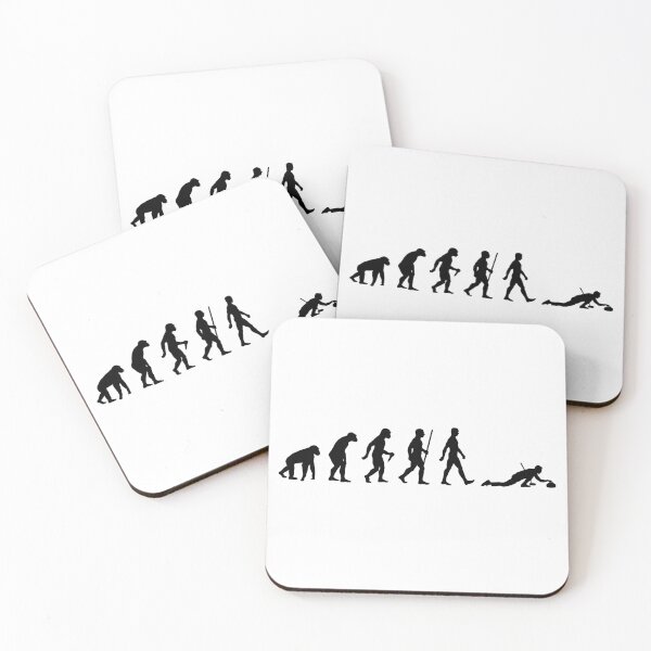 Item preview, Evolution of Curling Funny Design designed and sold by Dago345.
