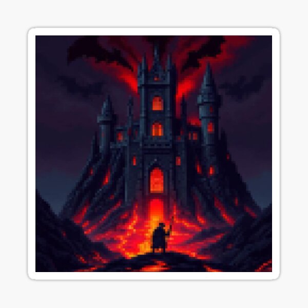 Item preview, Pixel RPG - Nether Castle designed and sold by Pixels & Popcorn.