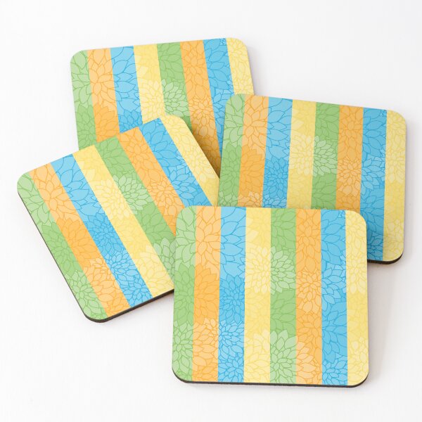 Item preview, Bright Colorful Vertical Striped Floral Seamless Pattern designed and sold by MoePark.