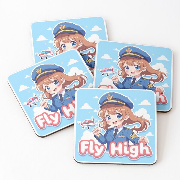 Item preview, Anime Pilot Girl Fly High designed and sold by duke818.