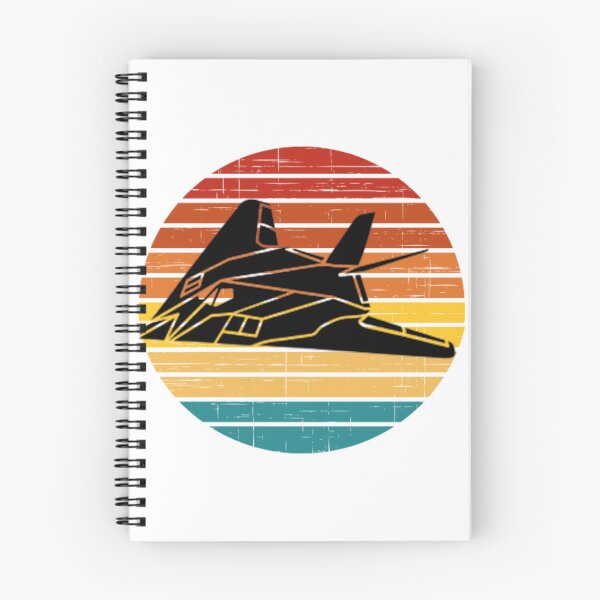 Item preview, F-117 Nighthawk Retro setting sun designed and sold by BarracksWear.
