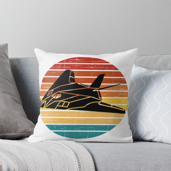 Item preview, F-117 Nighthawk Retro setting sun designed and sold by BarracksWear.