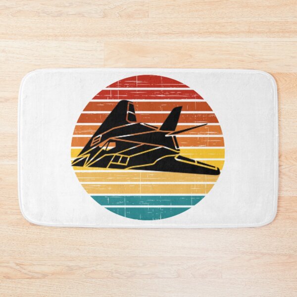 Item preview, F-117 Nighthawk Retro setting sun designed and sold by BarracksWear.
