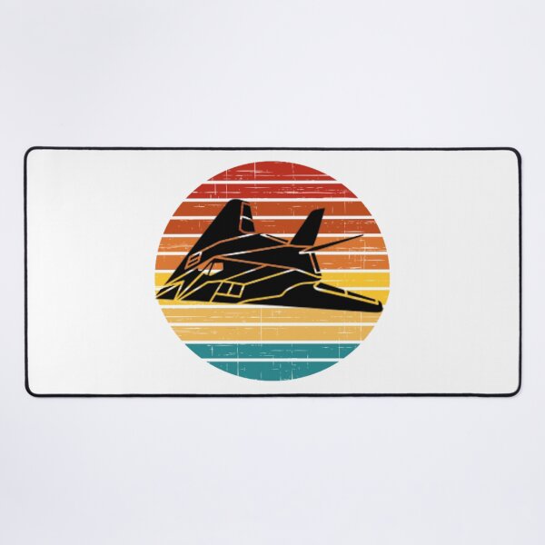 Item preview, F-117 Nighthawk Retro setting sun designed and sold by BarracksWear.