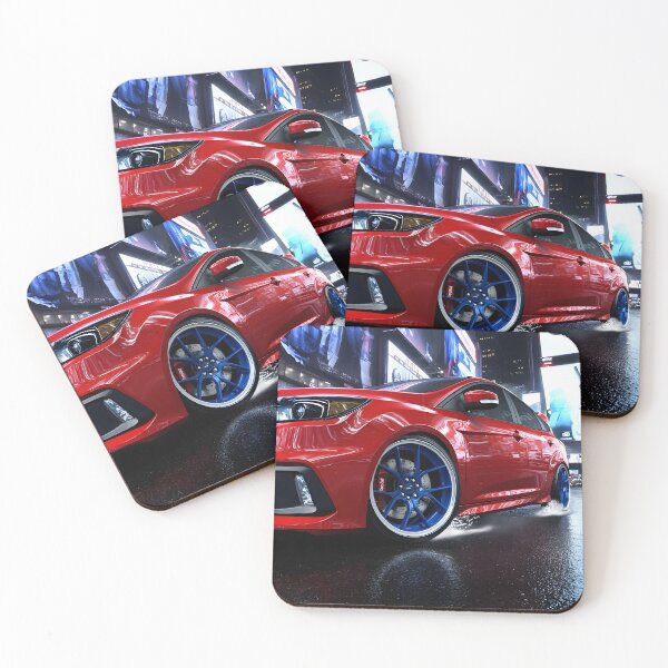 Item preview, Red Ford Focus RS Poster – Bold Performance in Stunning Detail IV designed and sold by AutoPopStudio.