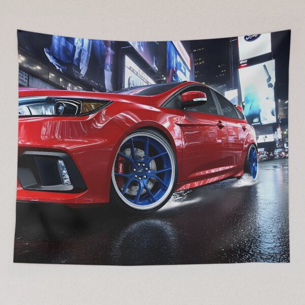 Item preview, Red Ford Focus RS Poster – Bold Performance in Stunning Detail IV designed and sold by AutoPopStudio.
