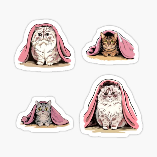 Item preview, Cats stickers 3 designed and sold by Niepek.