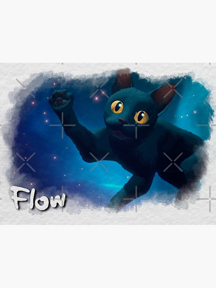 Thumbnail 2 of 2, Postcard, Flow movie Cat animation designed and sold by quellira254172.