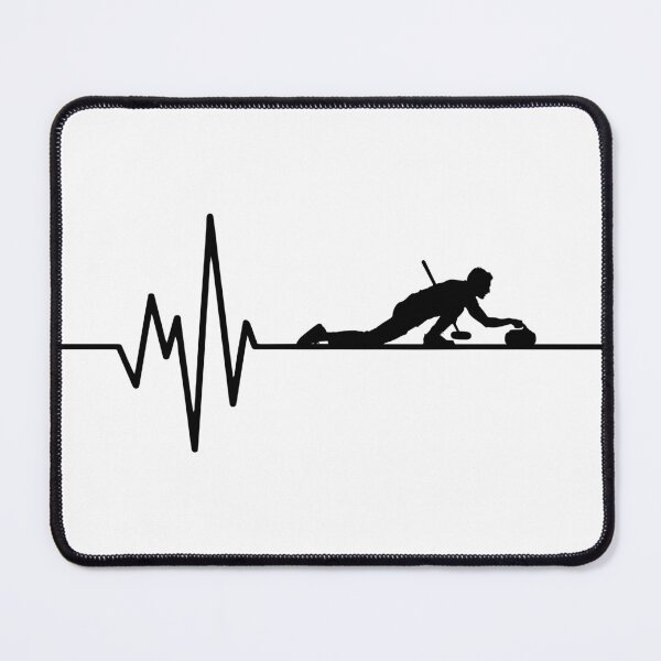 Item preview, Curling Heartbeat Sports Design designed and sold by Dago345.