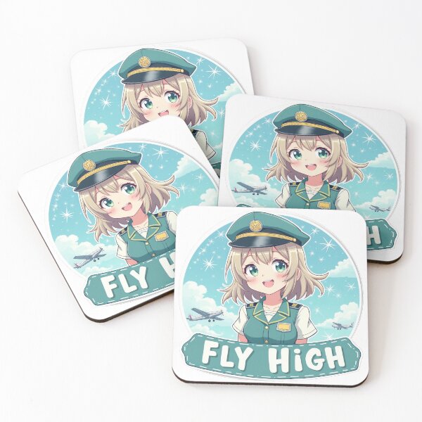 Item preview, Anime Pilot Girl Fly High designed and sold by duke818.