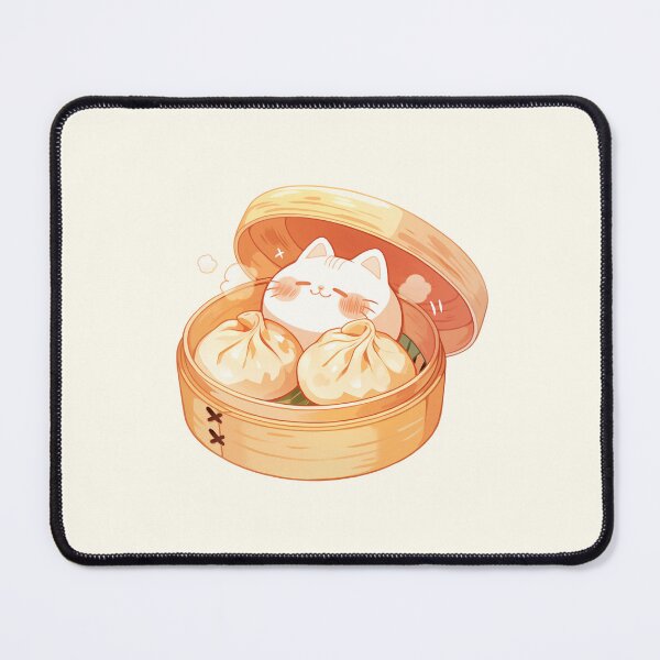 Item preview, Cat and Steamed Soup Dumplings designed and sold by NikoNekoDesigns.