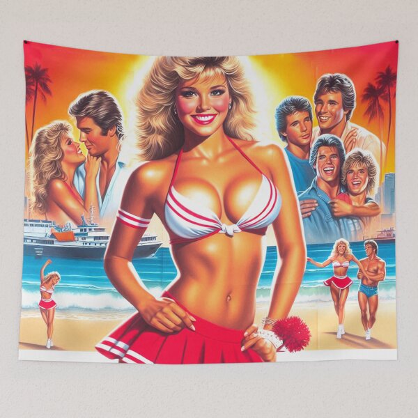 Item preview, Beach Cheerleader designed and sold by PulpVintage.