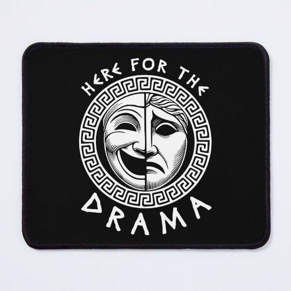 Item preview, Ancient Greek Drama Theater Masks designed and sold by Happy Puppy Print On Demand.