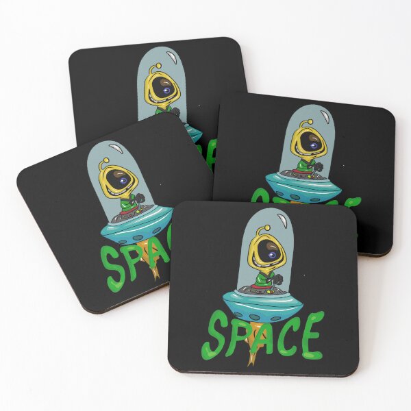 Item preview, Funny alien ship in space designed and sold by Joncasmiart.