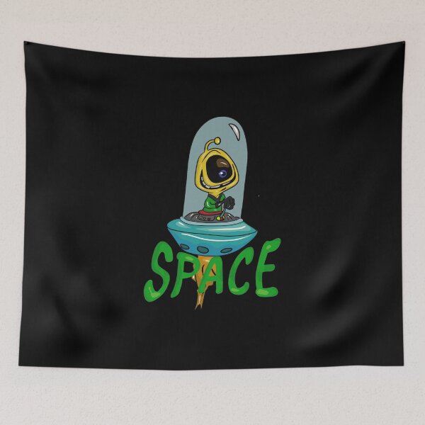 Item preview, Funny alien ship in space designed and sold by Joncasmiart.
