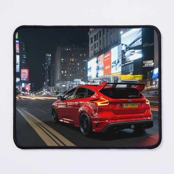 Item preview, Red Ford Focus RS Poster – Bold Performance in Stunning Detail VI designed and sold by AutoPopStudio.