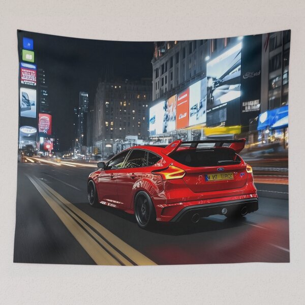 Item preview, Red Ford Focus RS Poster – Bold Performance in Stunning Detail VI designed and sold by AutoPopStudio.