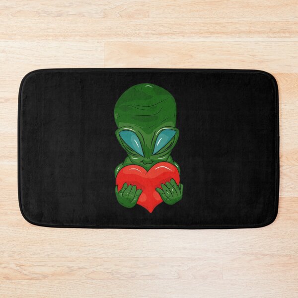 Item preview, Green alien with a heart in love designed and sold by Joncasmiart.