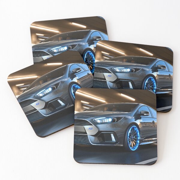 Item preview, Gunmetal Grey Ford Focus RS Poster – Stealth and Performance Combined designed and sold by AutoPopStudio.